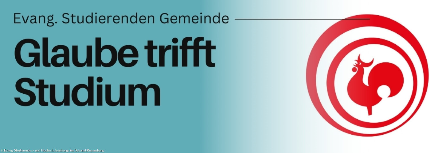 Logo der Evangelischen Studierendengemeinde. Roter Hahn in rotem Kreis.