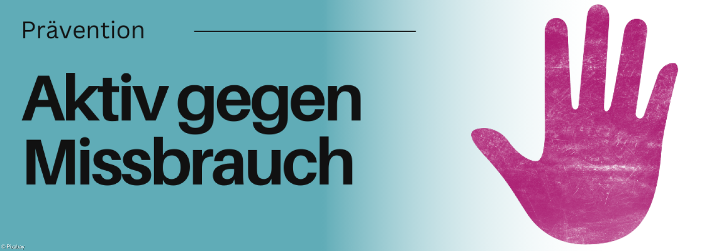 Pinke Hand, die sich entgegenstreckt.