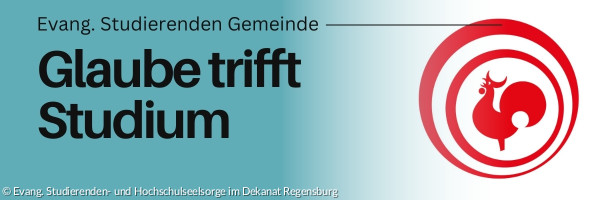 Logo der Evangelischen Studierendengemeinde. Roter Hahn in rotem Kreis.