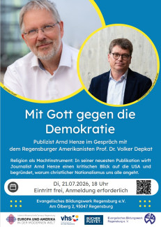 Plakat mit Gott gegen die Demokratie_Ebw
