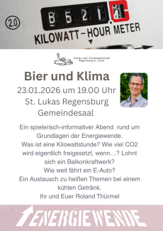 Plakat Bier und Klima