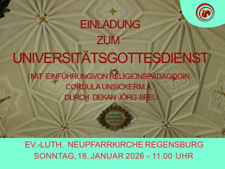 Plakat zur Einführung von Cordula Unsicker