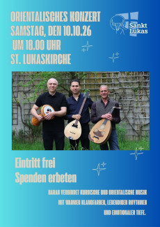 Plakat des Konzerts in St. Lukas