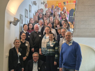 Die Mitarbeitenden, Dekan*innen und Geschäftsführer*innen aus den Verwaltungen der Dekanate im Verwaltungsverbund 5