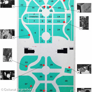 Lageplan der Kunstwerke